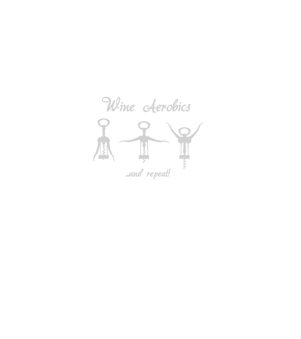 Wine Aerobics model negru pe tricou
