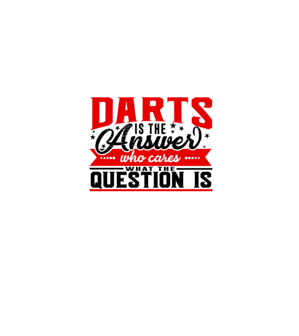 Sport is the answer DARTS model gri pe tricou