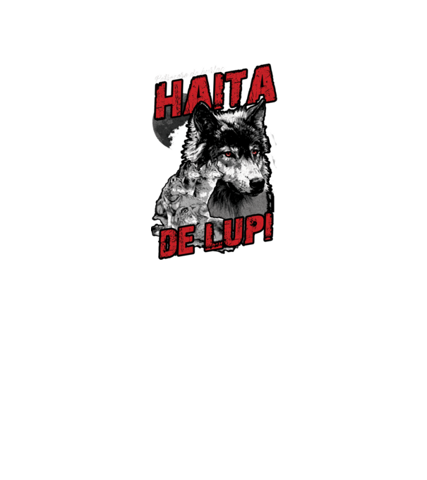 Petrecere de burlac - haită de lupi model negru pe tricou