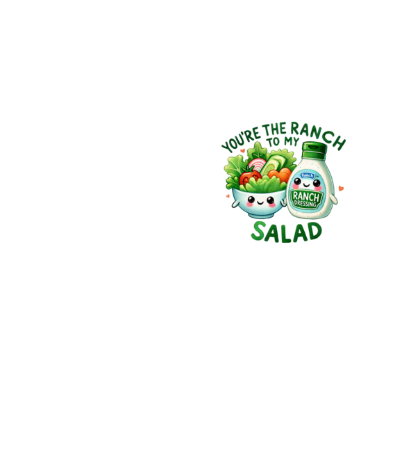 Ranch to my Salad model galben neon pe tricou