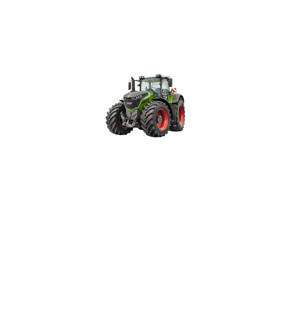 TRACTOR model alb pe tricou