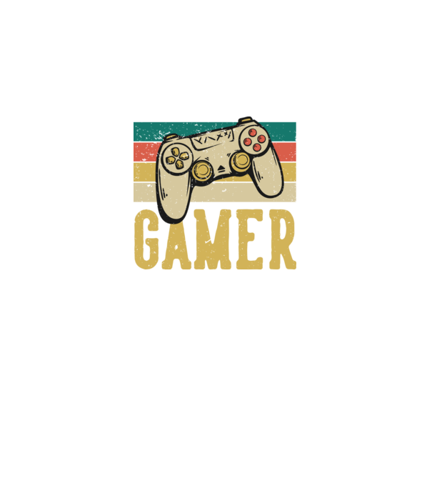 Retro gamer model negru pe tricou