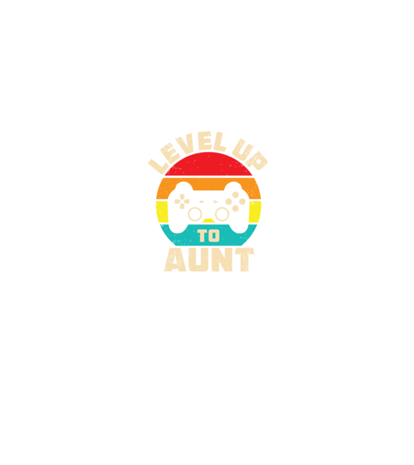 Level Up Aunt model negru pe tricou