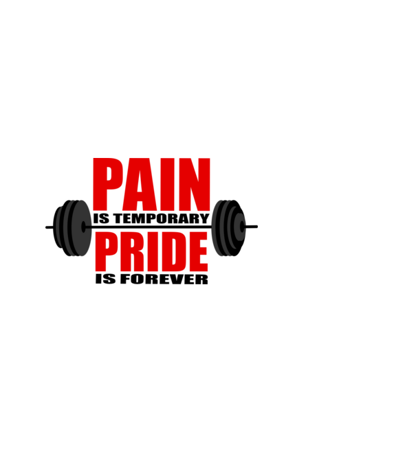Pain is temporary model albastru deschis pe tricou