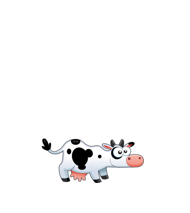 Cow model negru pe tricou