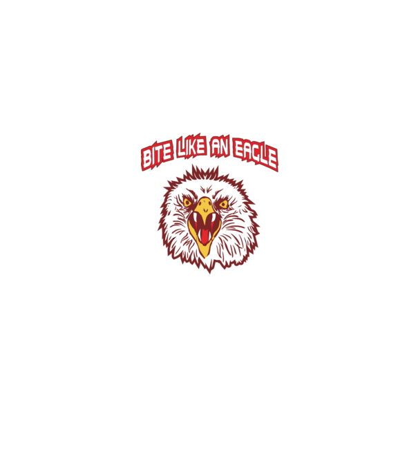 bite like an eagle cobra kai model negru pe tricou