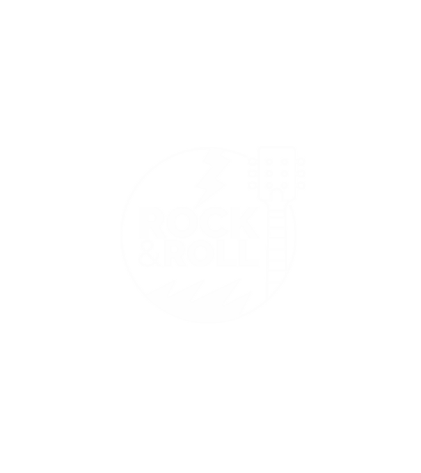 Rock n roll model negru pe tricou