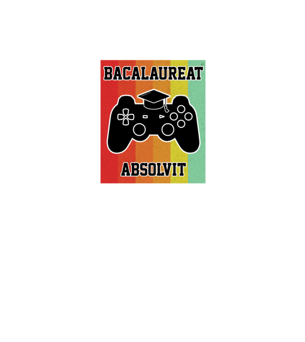 bacalaureat absolvit model negru pe tricou