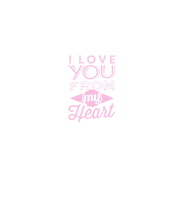 love you from model negru pe tricou