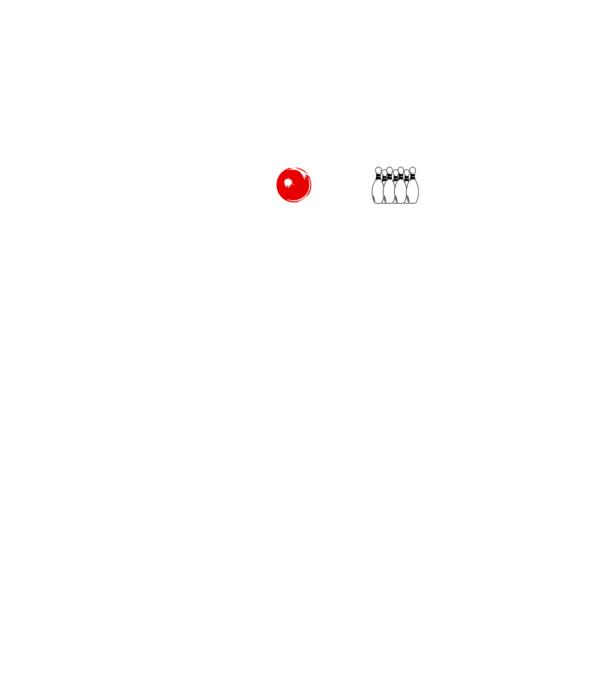 Bowling EKG model turcoaz pe tricou