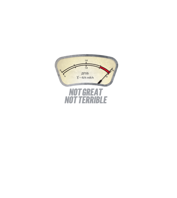 Dosimeter model gri pe tricou
