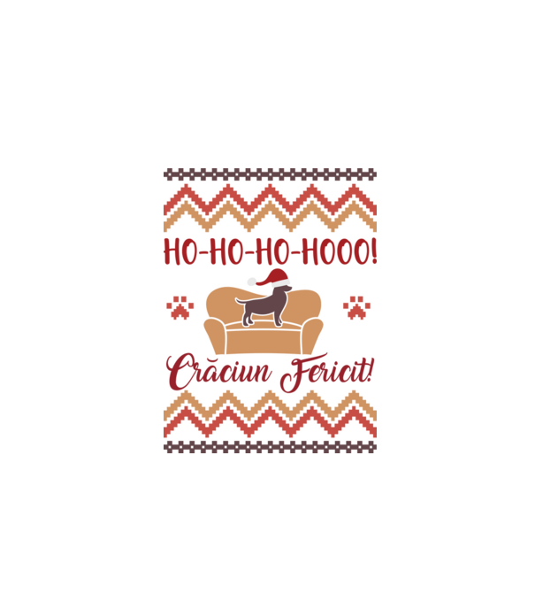 un Crăciun ho-ho-hoo-hoo fericit! model alb pe tricou