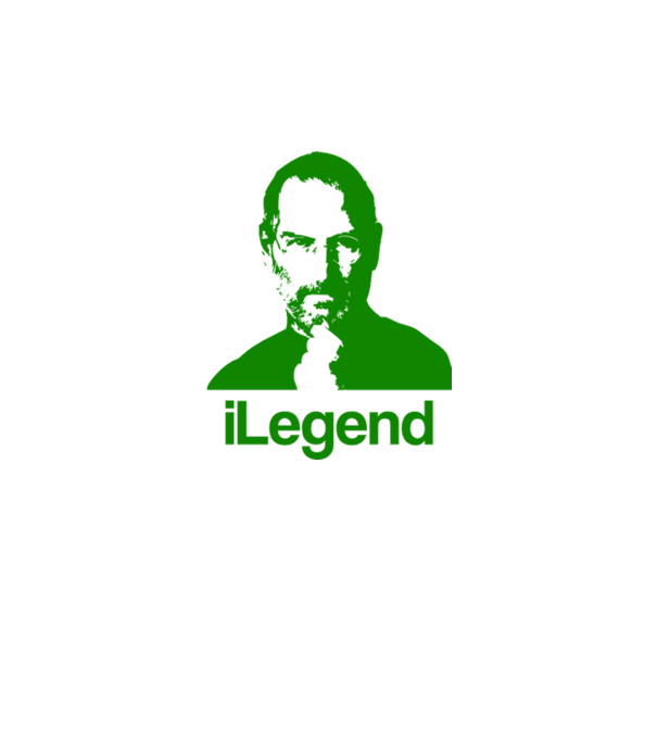 iLegend Steve Jobs model alb pe tricou