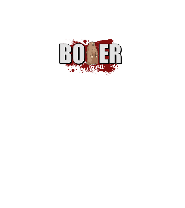 Bober Kurwa model negru pe tricou