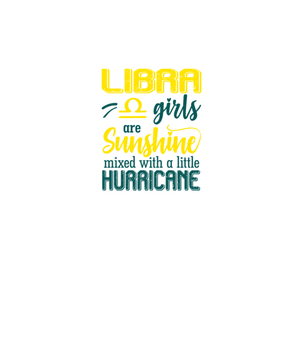Sunshine with Hurricane LIBRA model negru pe tricou