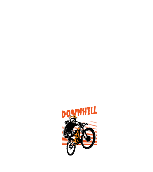 TR Downhill model albastru închis pe tricou