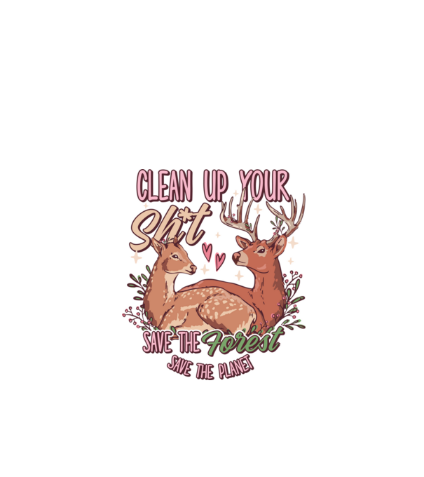 Save the forest model alb pe tricou