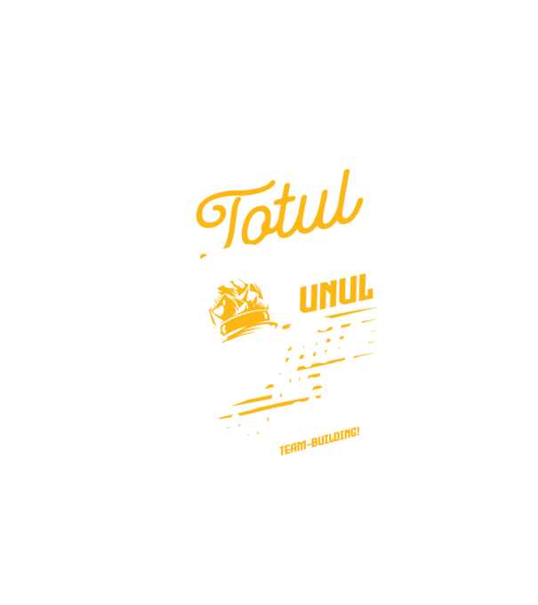 Totul este dificil pentru unul, dar nimic nu este imposibil pentru mulți! Team-building model negru pe tricou