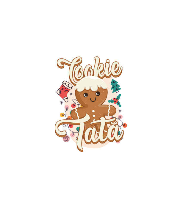 Cookie tată model alb pe tricou
