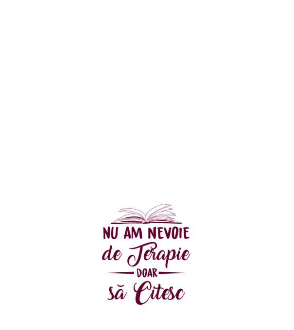 nu am nevoie de terapie, doar să citesc model roz deschis pe tricou