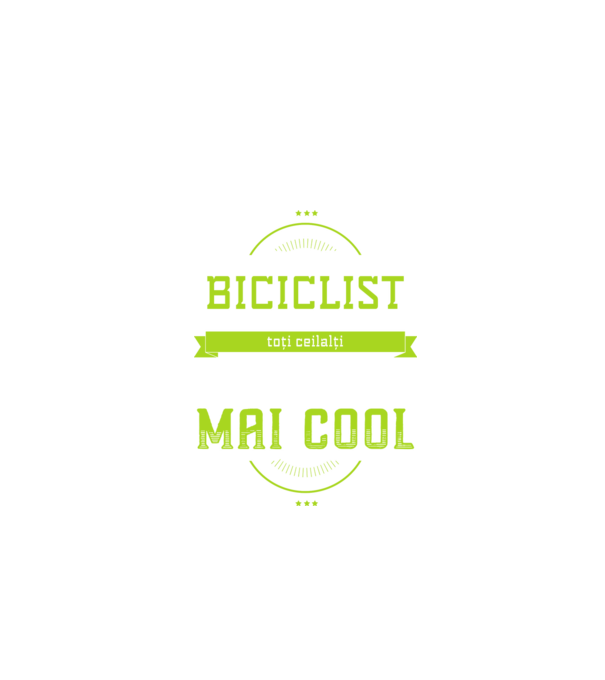 sunt biciclist, la fel ca toți ceilalți, dar mult mai cool model negru pe tricou