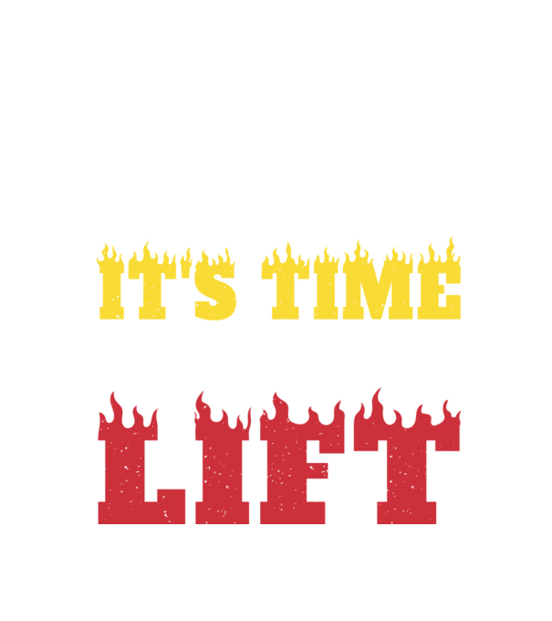 Time to lift model negru pe tricou