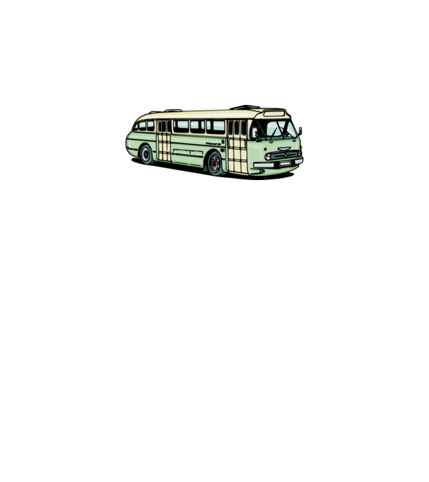 Autobuze model dusty pink pe tricou
