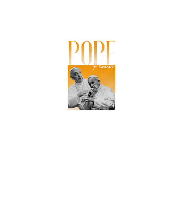 Pope Frances 90s poster model turcoaz pe tricou