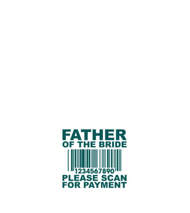 Father of the bride model alb pe tricou