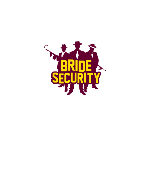 Bride Security model alb pe tricou