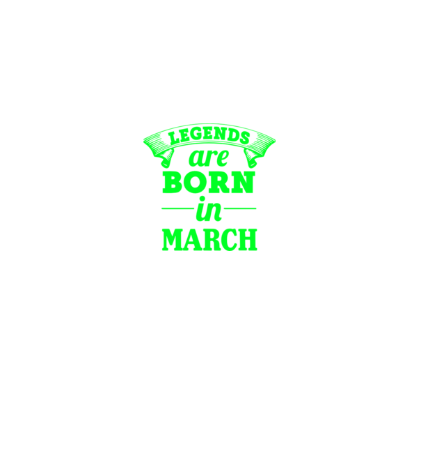 Legends are born in March model negru pe tricou