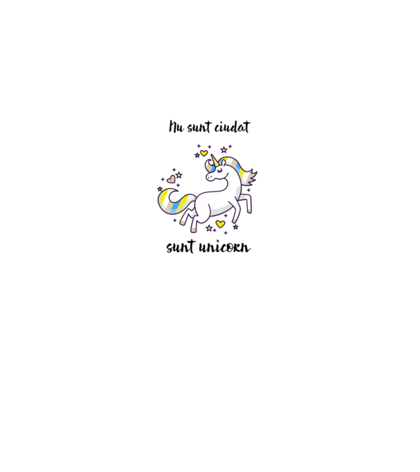 Nu sunt ciudat - sunt unicorn model gri pe tricou