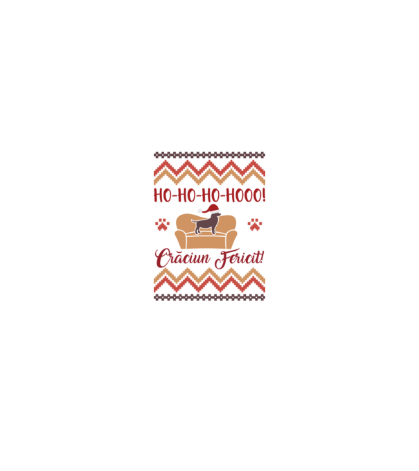 un Crăciun ho-ho-hoo-hoo fericit! model alb pe tricou