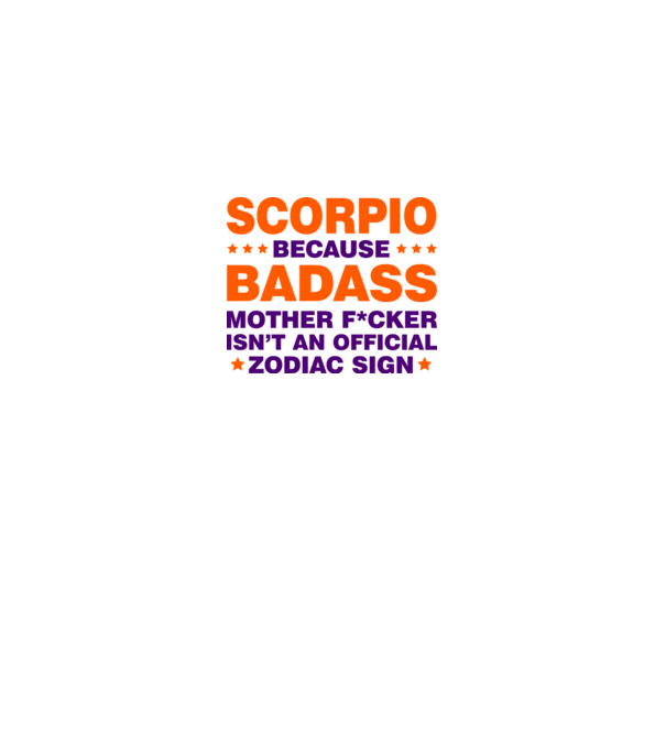 Badass zodiac SCORPIO model gri pe tricou
