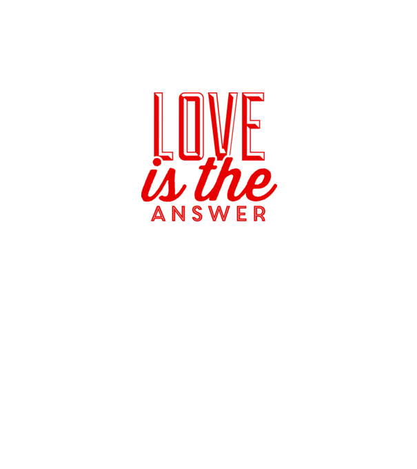 love in answer model negru pe tricou