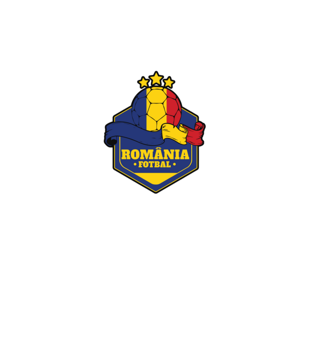 România Fotbal model alb pe tricou