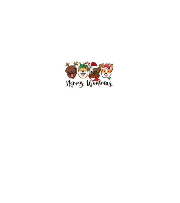 Merry woofmas 2 model gri pe tricou