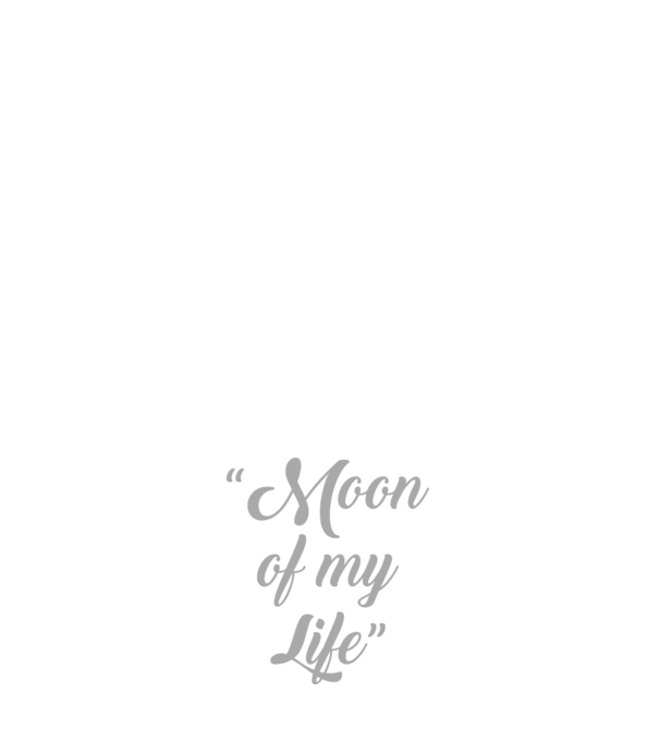 Moon of my life model albastru închis pe tricou