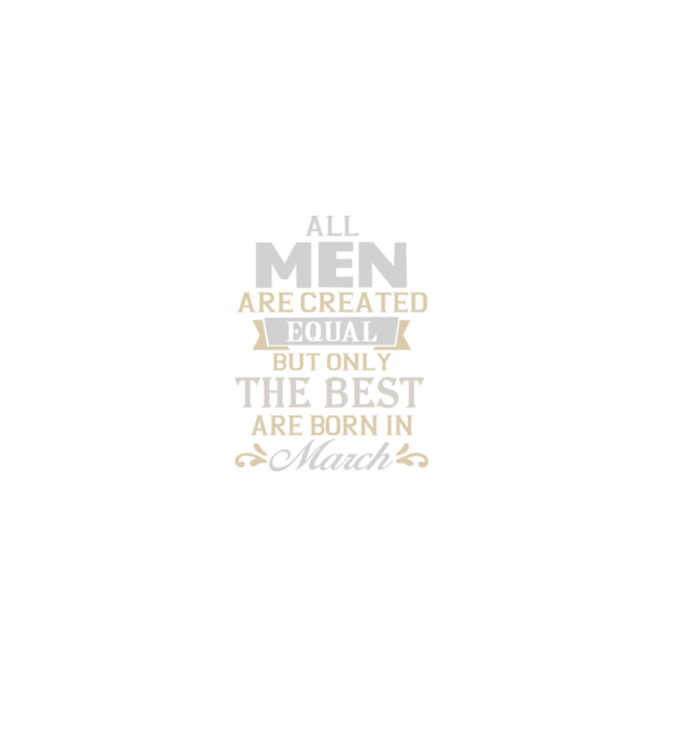 All men created equal but only the beat are born in march model albastru regal pe tricou