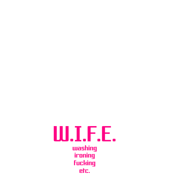 WIFE 3 model negru pe tricou