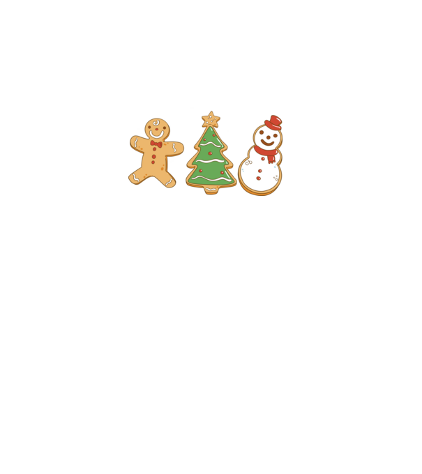 christmas cookies model negru pe tricou