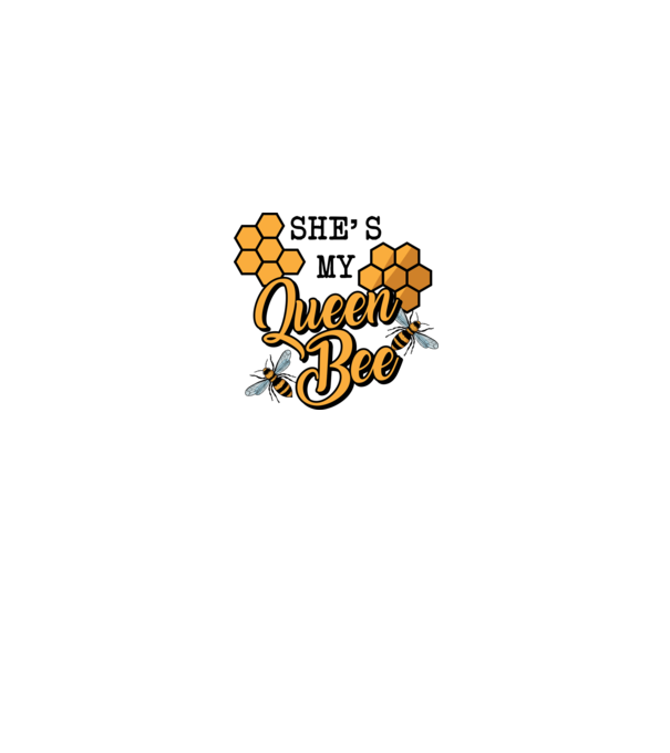 Queen Bee model turcoaz pe tricou