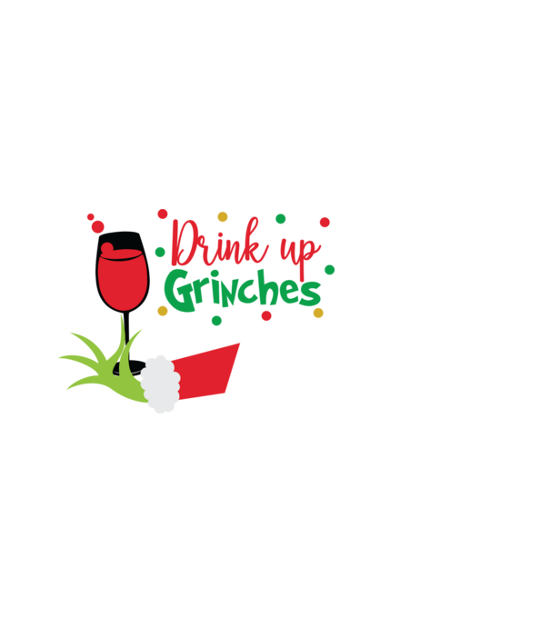 Drink up Grinches model alb pe tricou