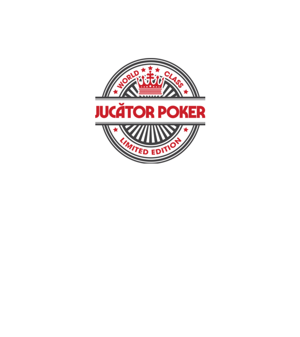 jucător poker model alb pe tricou