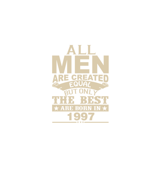 All men are created - 1997 model verde pe tricou