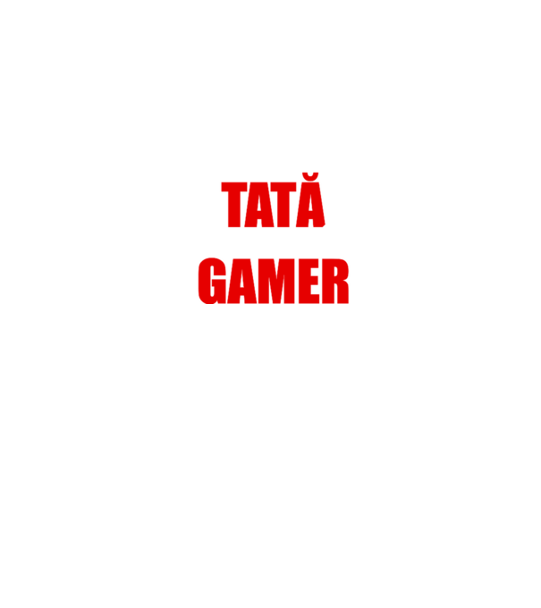 ziua tată noaptea gamer model negru pe tricou