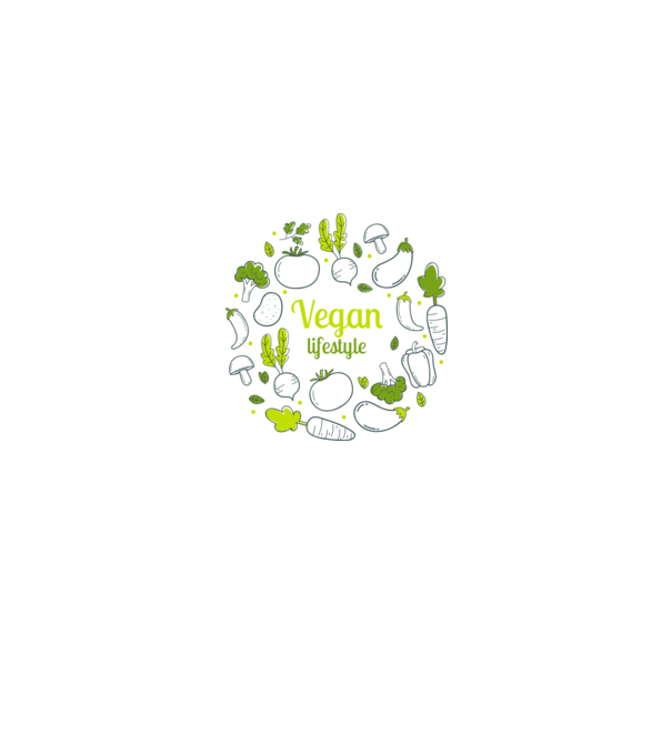 vegan lifestyle model alb pe tricou