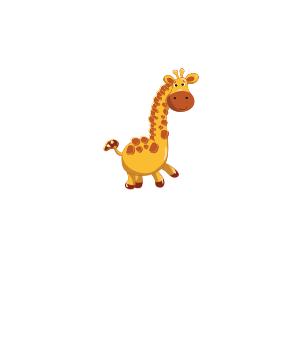 Cute giraffe model negru pe tricou