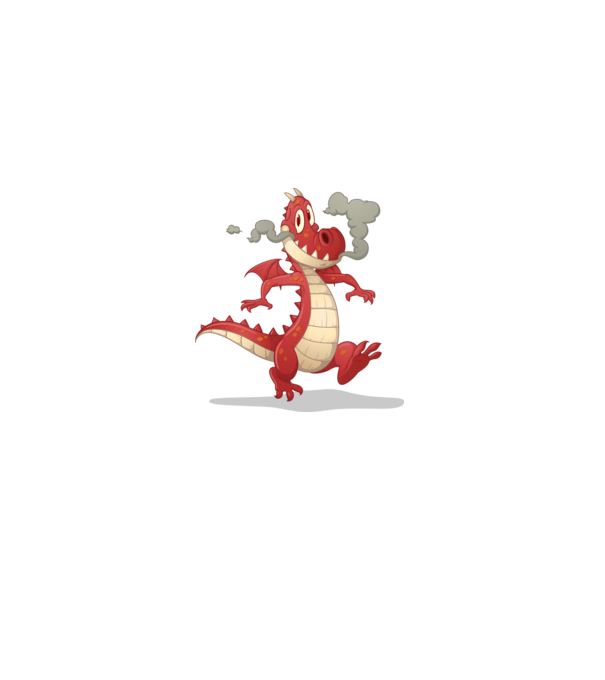 Dragon model roz pe tricou