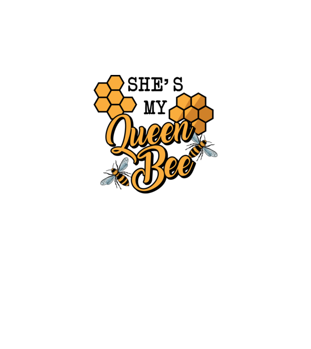 Queen Bee model gri pe tricou
